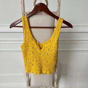 Yellow Crop Top